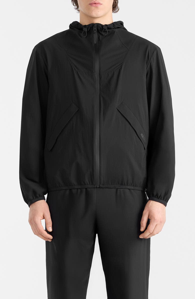 Mackage Reid Packable Rain Jacket, Main, color, Black