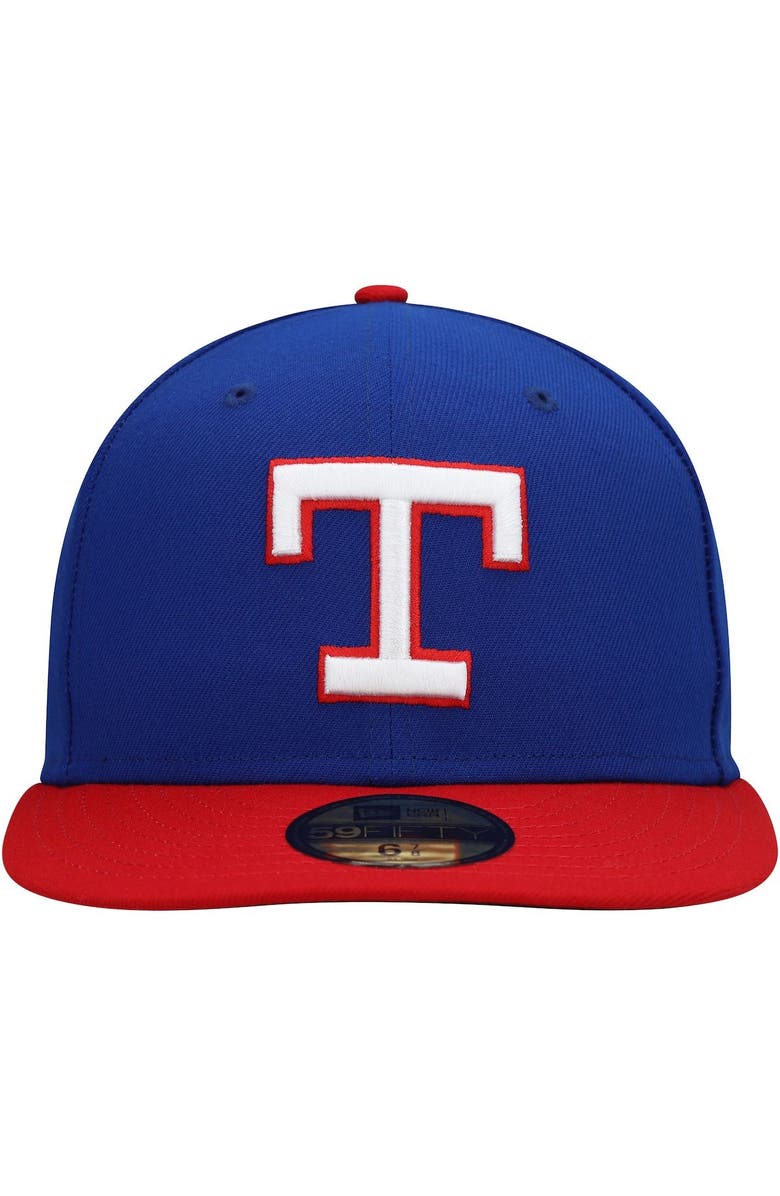 New Era Men's New Era Royal Texas Rangers Cooperstown Collection Turn Back The Clock 59FIFTY Fitted Hat, Alternate, color, 