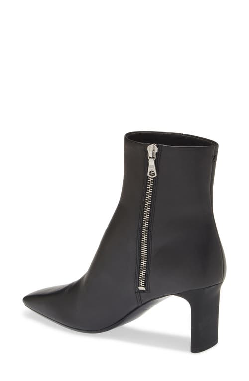 Rag & Bone Aja Leather Ankle Zip Booties In Black
