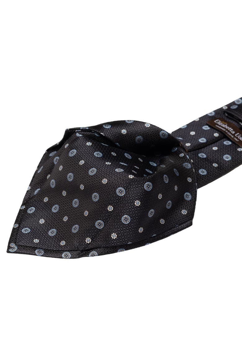 Benelli - Extra Long Silk Jacquard Tie for Men, Alternate, color, Dark Navy