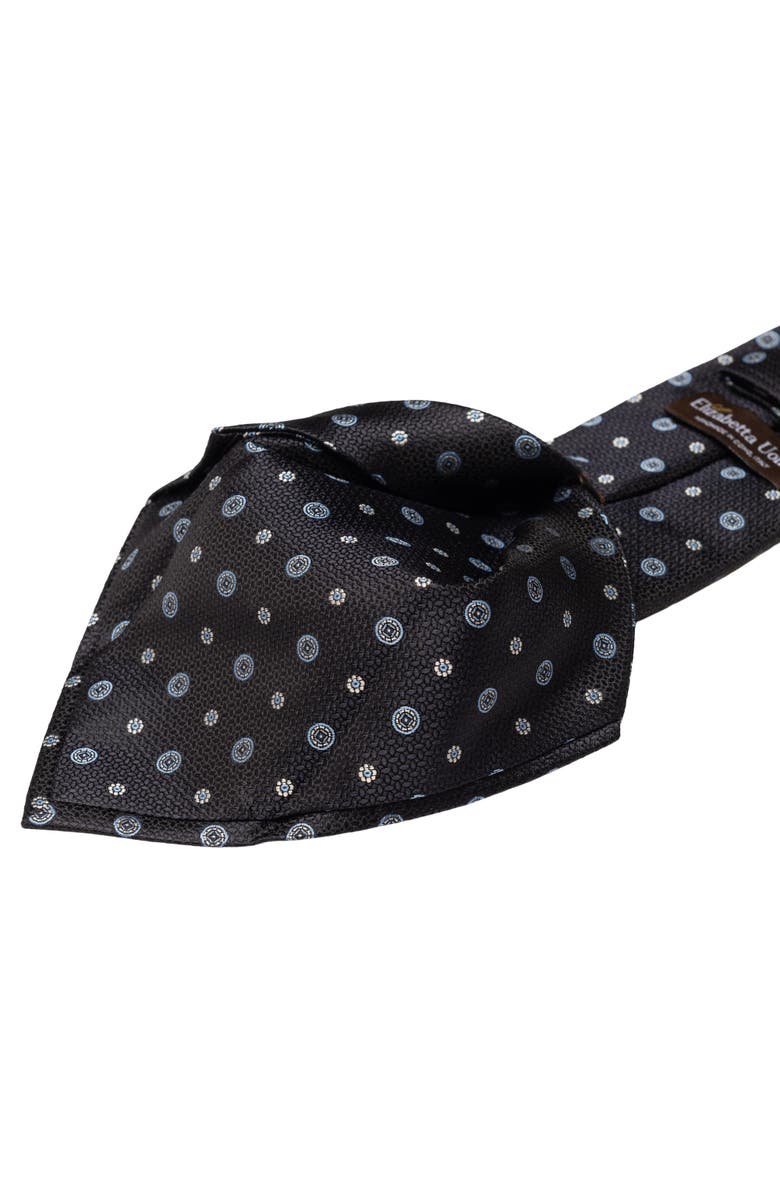 Elizabetta Benelli - Extra Long Silk Jacquard Tie for Men, Alternate, color, Dark Navy