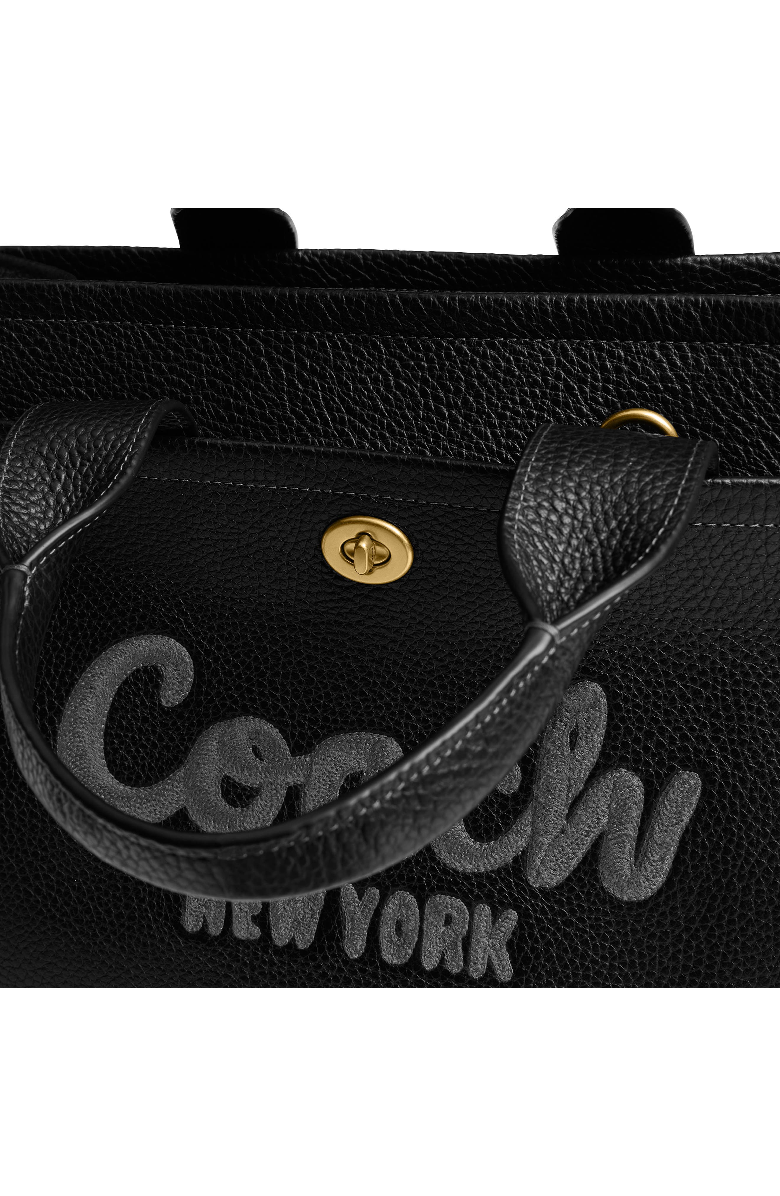 COACH Bubble Leather Cargo Tote, Alternate, color, 