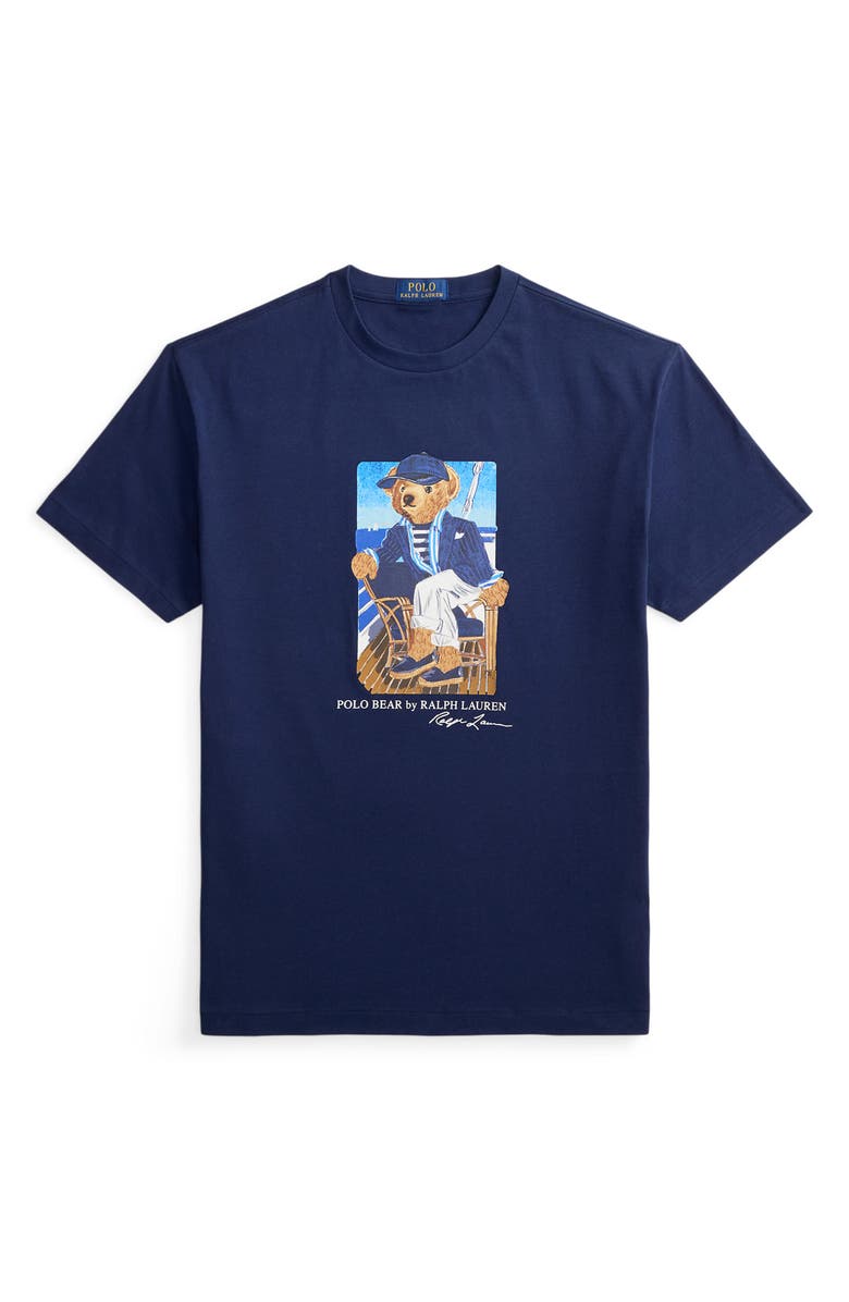 Polo Ralph Lauren Polo Bear Graphic T-shirt, Alternate, color, Newport Bear- Newport Navy