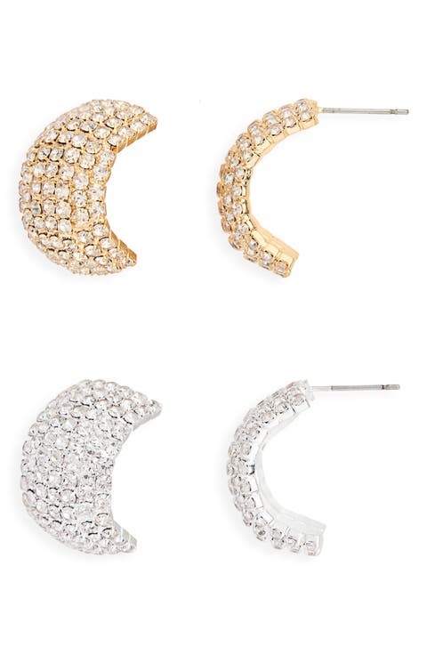Crystal Hoop Earrings