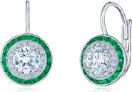 Kwiat 18k Gold Diamond & Emerald Drop Earrings