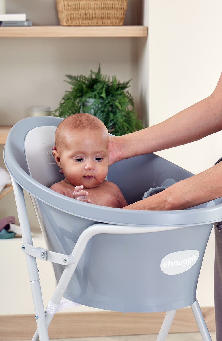 SHNUGGLE Baby Bathtub, Alternate, color, Pebble Grey