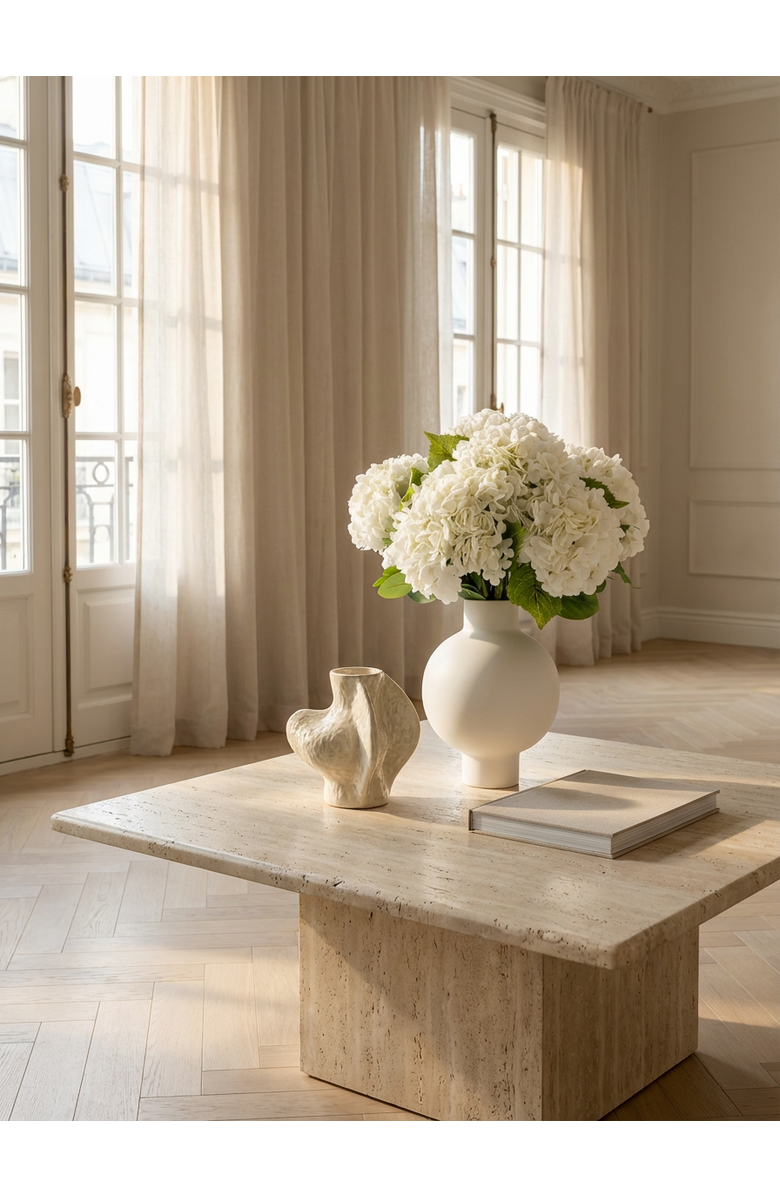 CocoBella Marla RealTouch Hydrangea Arrangement, Alternate, color, Snow