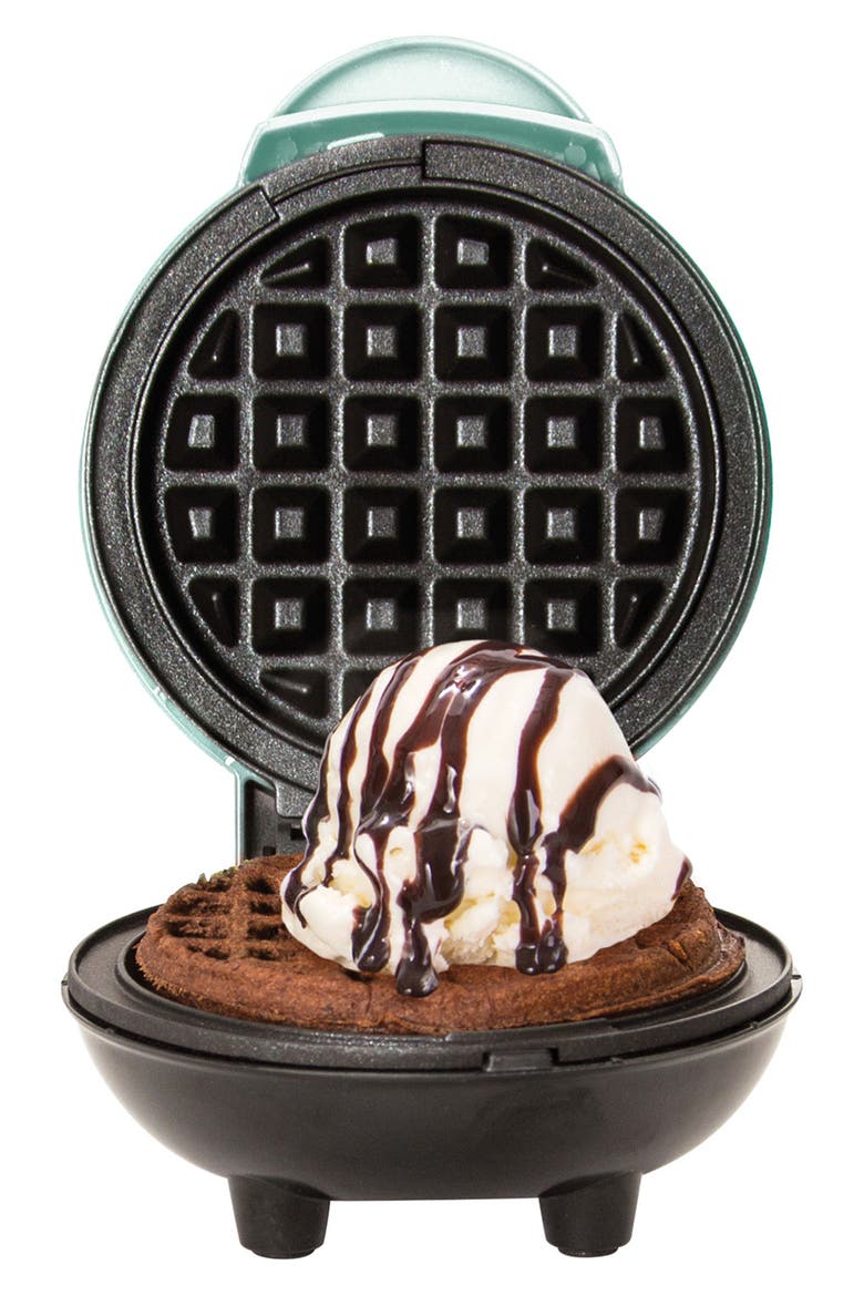 Mini Waffle Maker, Alternate, color, AQUA