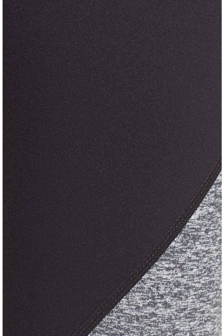 Arrow High Waist Midi Leggings, Alternate, color, GREY GRAPHITE  MELANGE