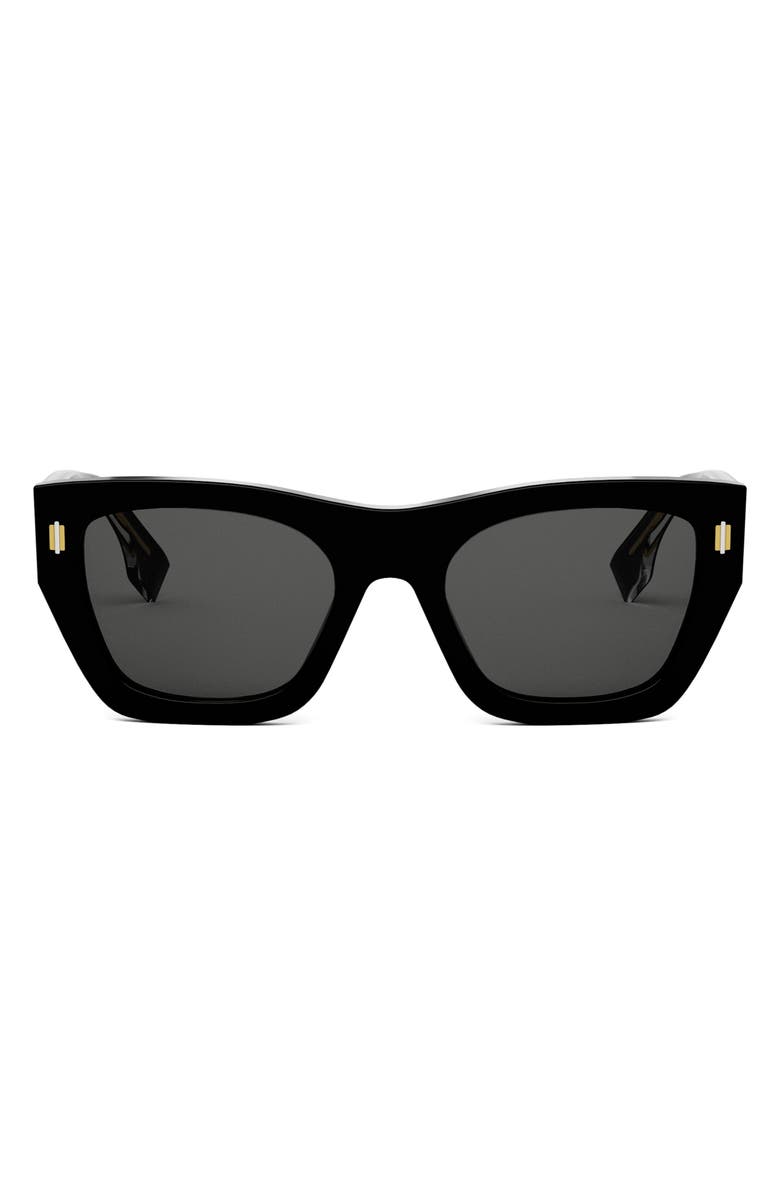 Fendi 'Fendi Roma 63mm Rectangular Sunglasses, Main, color, 