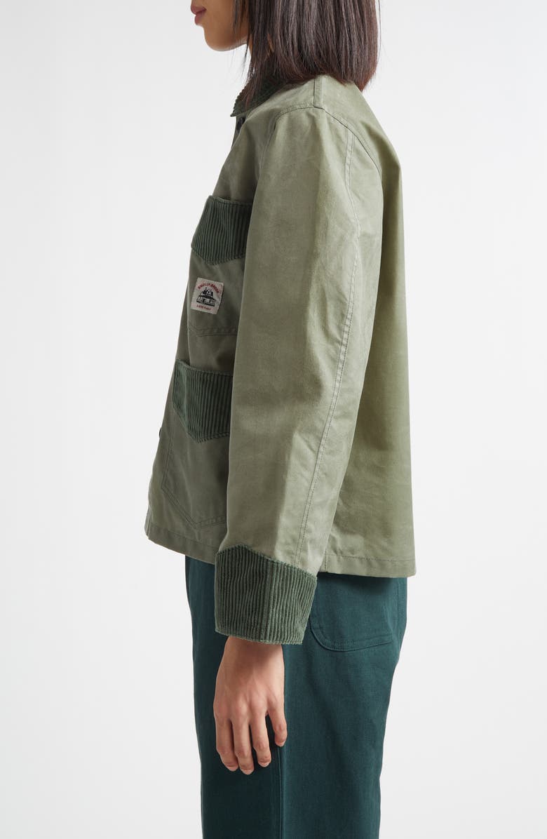 Bode Waxed Cotton Craft Jacket, Alternate, color, Light Green