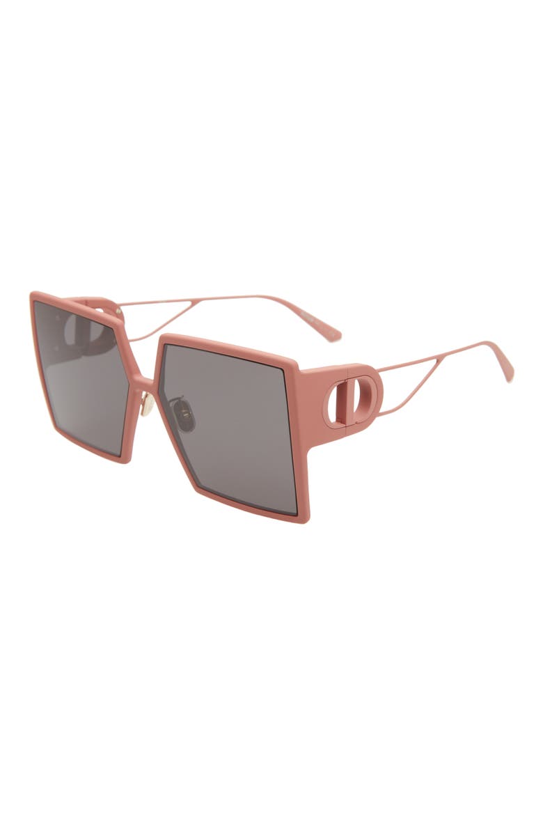 30Montaigne SU 58mm Square Sunglasses, Alternate, color, MATTE PINK/SMOKE