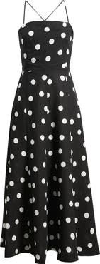 MANGO Doty Polka Dot Dress