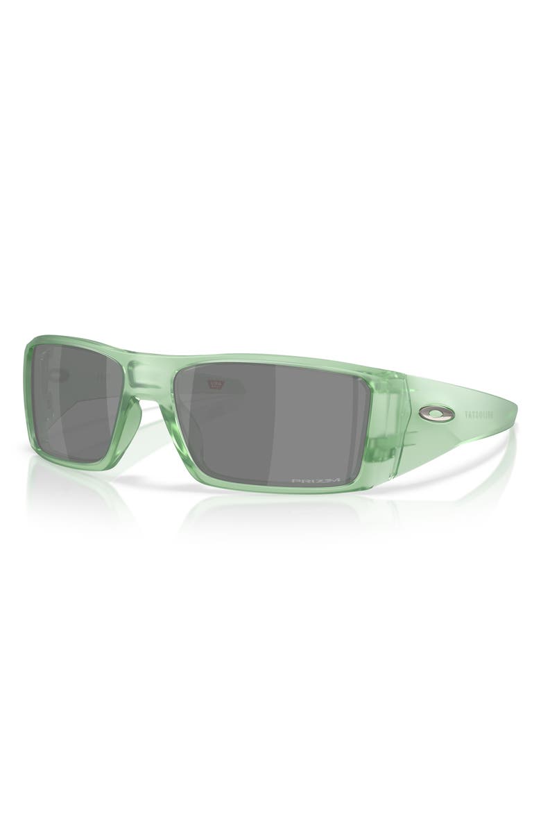 Oakley Heliostat 61mm Prizm<sup>™</sup> Rectangular Sunglasses, Alternate, color, Black Green