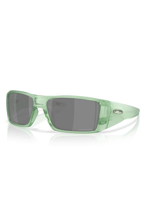 Oakley Heliostat 61mm Prizm™ Rectangular Sunglasses In Black Green