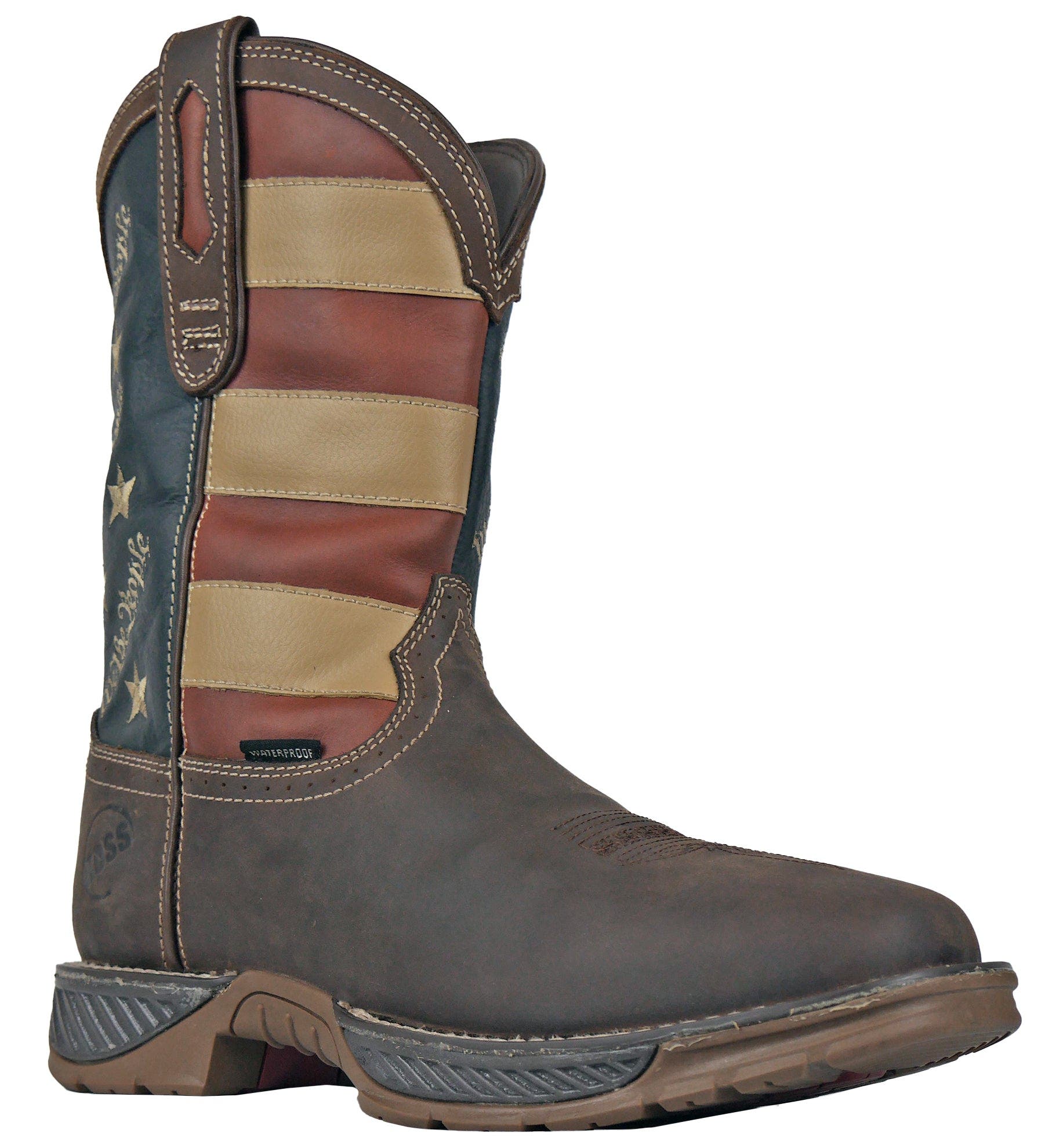 Hoss Boot Company HOSS We The People Soft Toe Western Work Boot, Main, color, Brown