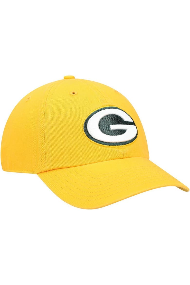 Men's '47 Gold Green Bay Packers Secondary Clean Up Adjustable Hat, Alternate, color, GOLD