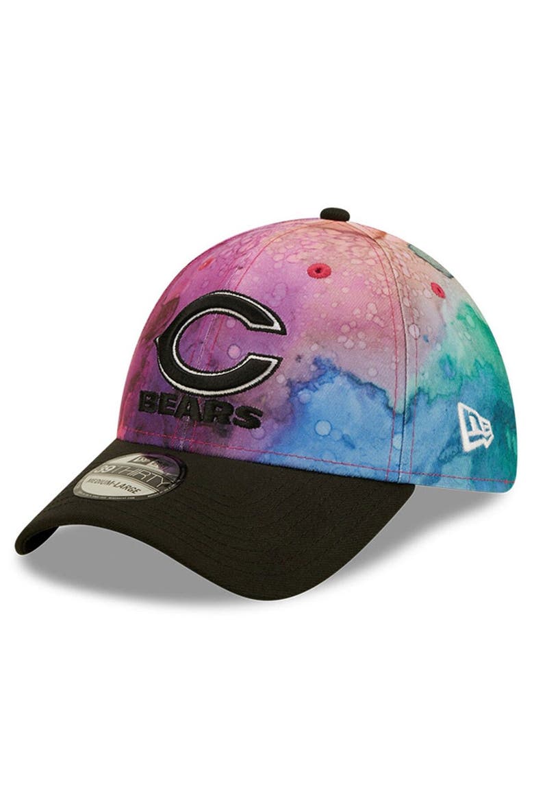 Men's New Era Pink/Black Chicago Bears 2022 NFL Crucial Catch 39THIRTY Flex Hat, Alternate, color, Pink