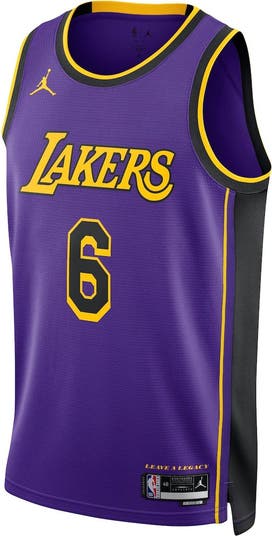 Jordan Brand Unisex Jordan Brand LeBron James Purple Los Angeles Lakers Swingman Jersey Statement Edition Nordstrom