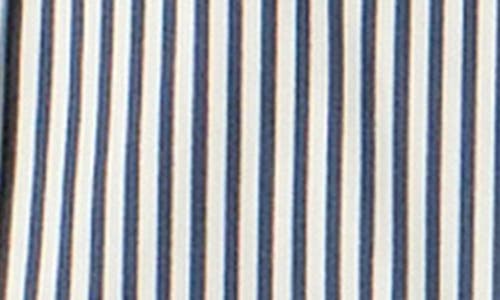 English Factory Stripe Puff Sleeve Button-up Shirt In Multi