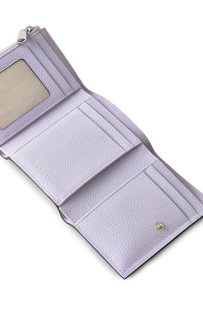 Radley Small Leather Flapover Wallet, Alternate, color, Bellflower