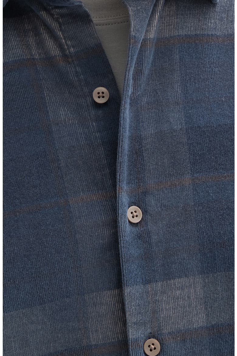 Daban Long Sleeve Stretch Cotton Button Up Shirt, Alternate, color, NAVY