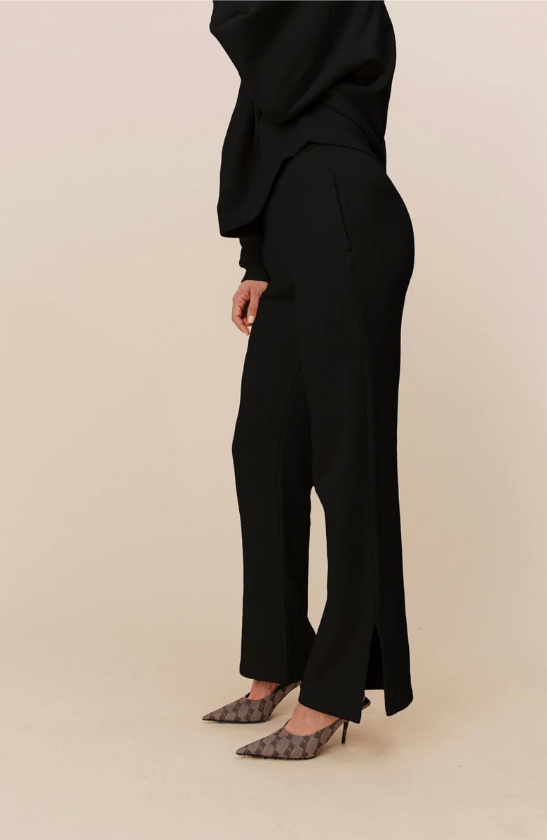 Ocio Organic Cotton Teddy Flare Pant, Alternate, color, Black