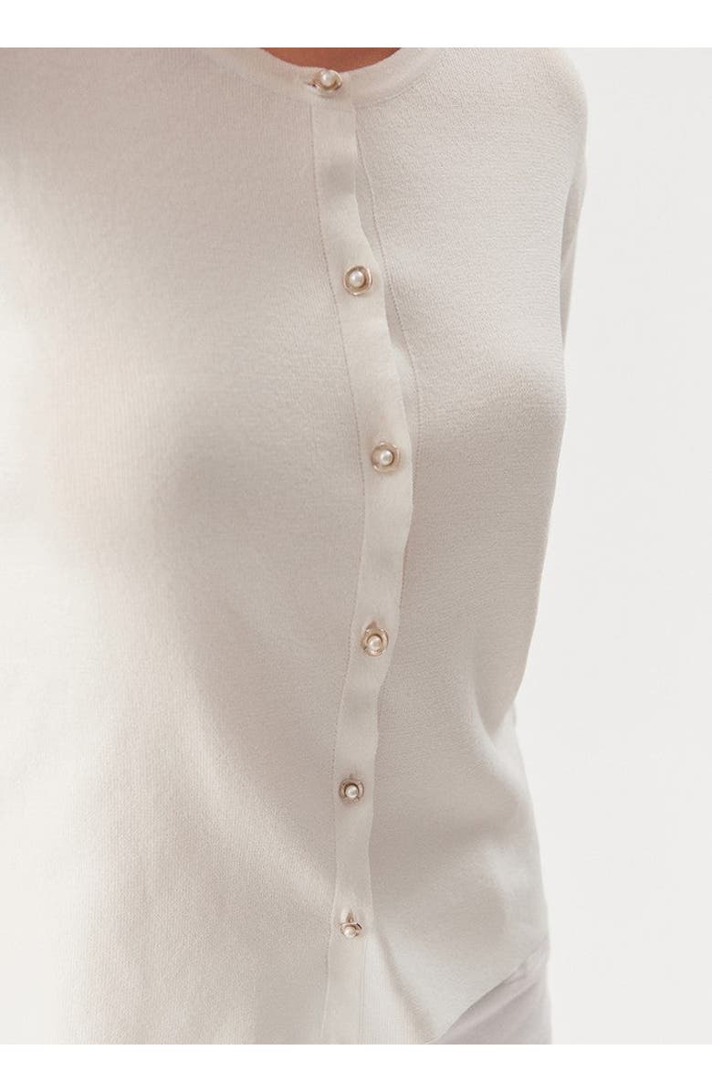 Exquise Skye Classic Cardigan, Alternate, color, Ecru