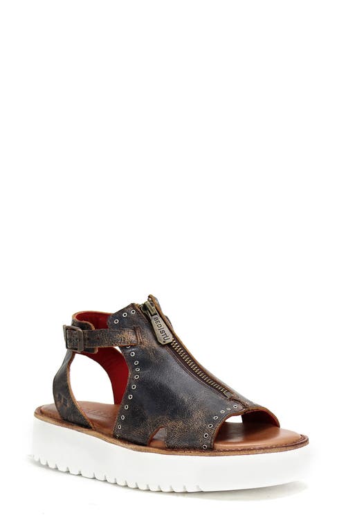 Bed Stu Clancy Platform Sandal in Black Lux 