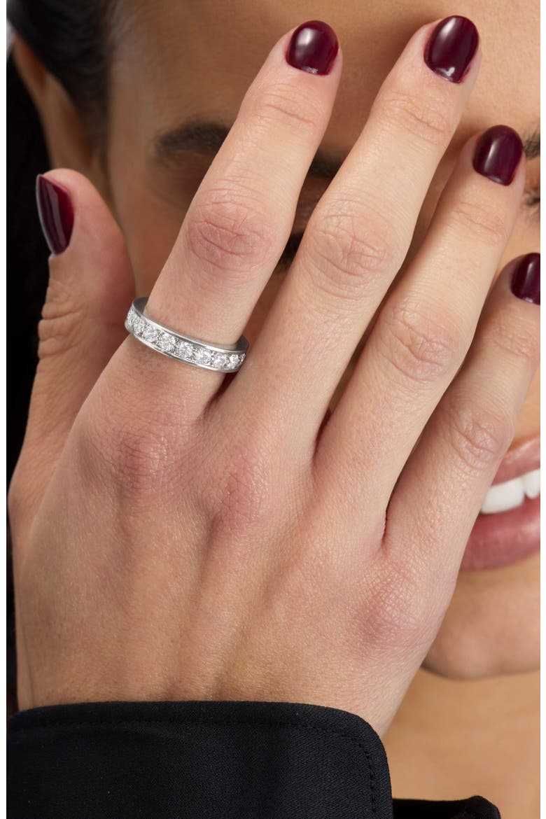 Ashley Infinity Band Ring, Alternate, color, SILVER-WHITE
