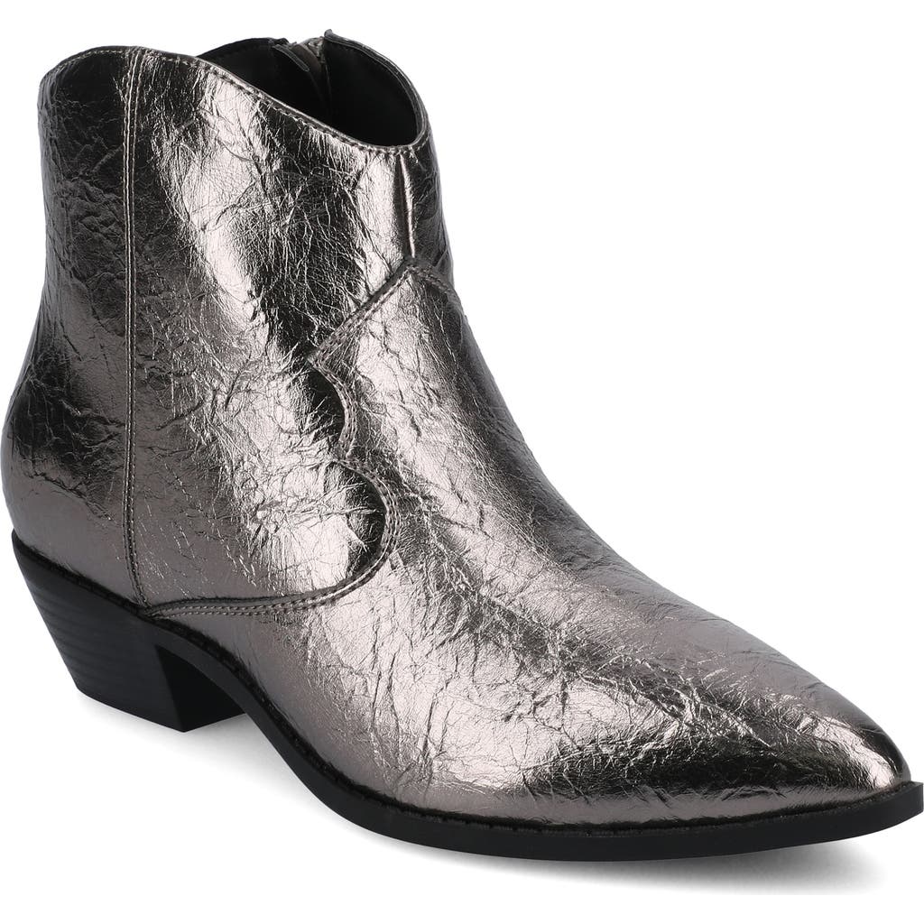 Journee Collection Taliah Western Ankle Boot In Black