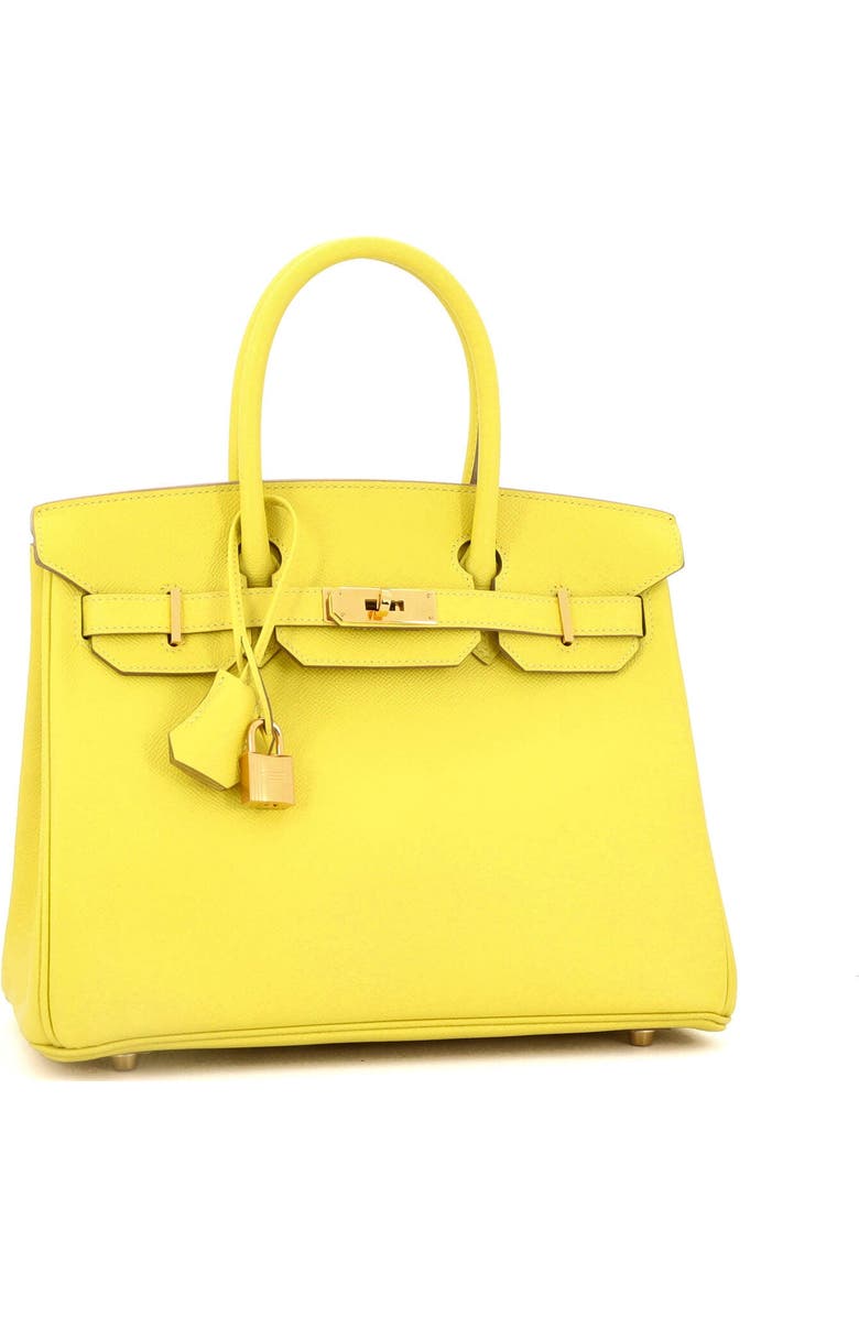 Pre-Owned Hermes Birkin Handbag Yellow Epsom with Gold Hardware 30, Alternate, color,
