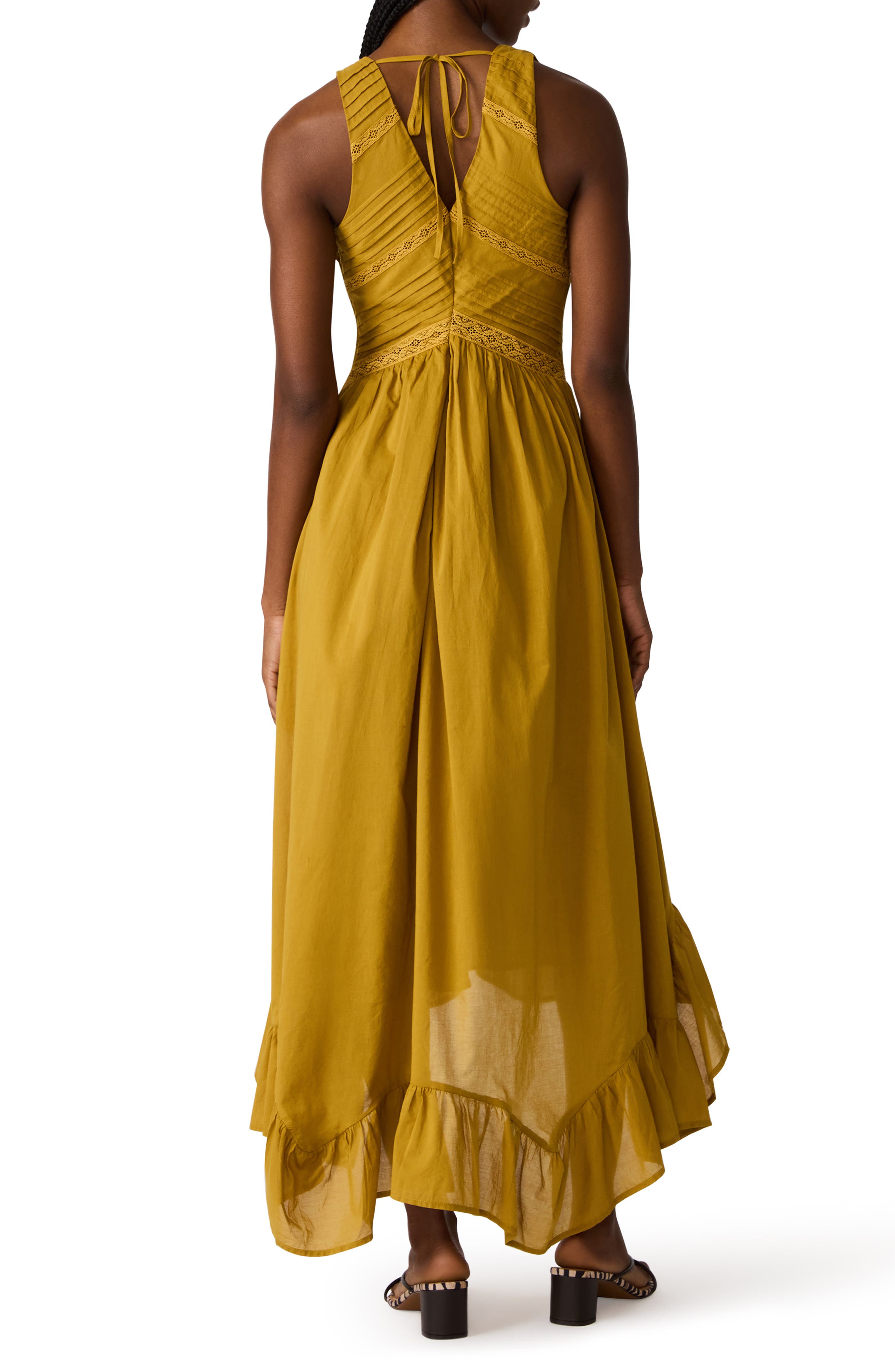 Miah Lace Trim Sleeveless High-Low Maxi Dress - image 4