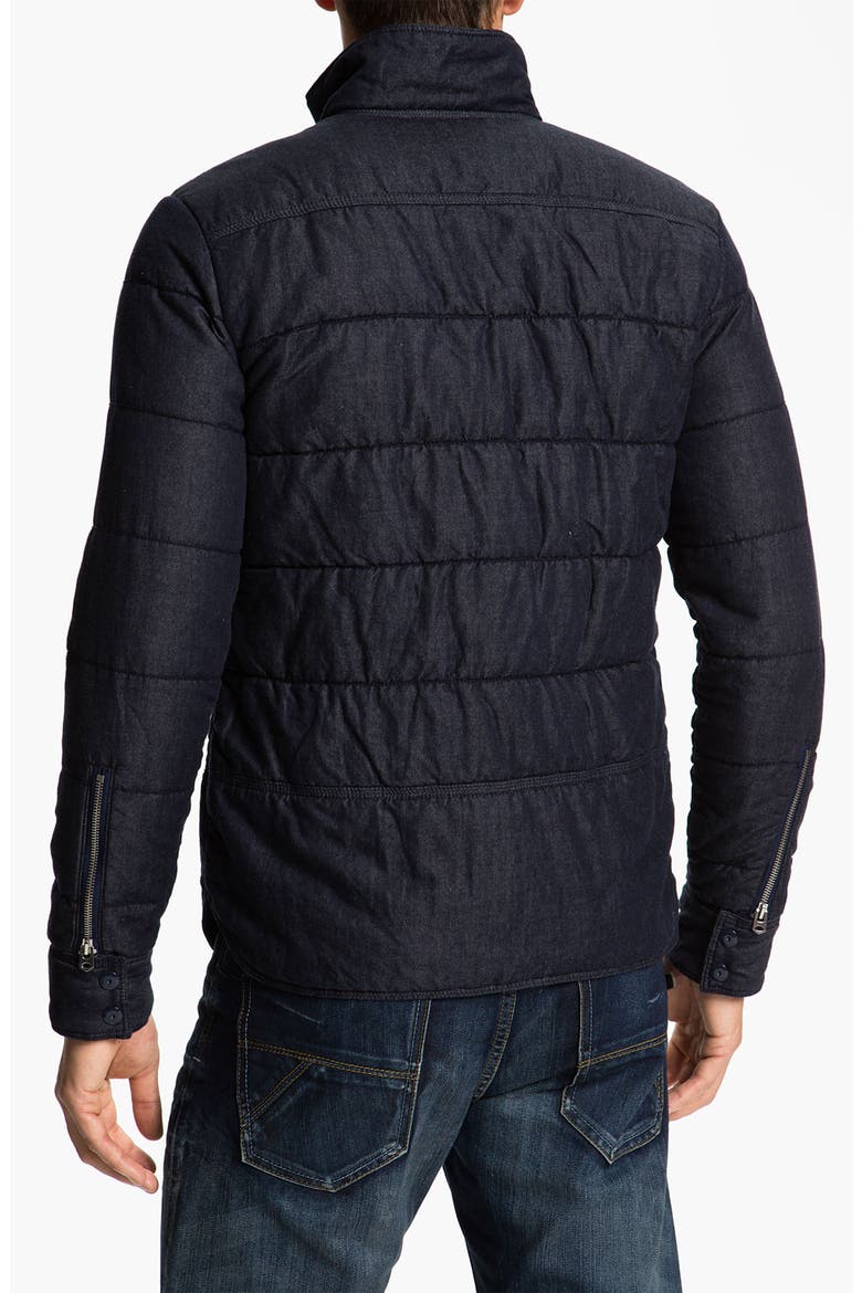 'Park' Quilted Jacket, Alternate, color, RAW/ BLUE