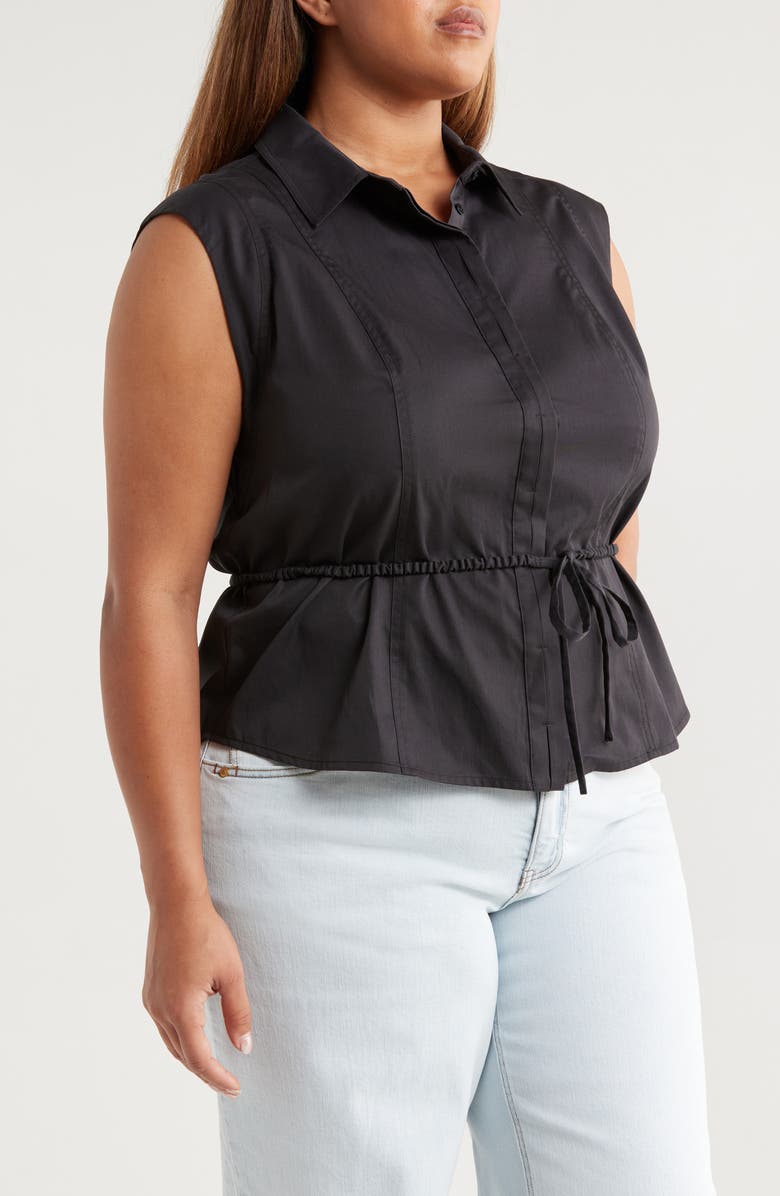 Wit & Wisdom Cap Sleeve Peplum Top, Alternate, color, 