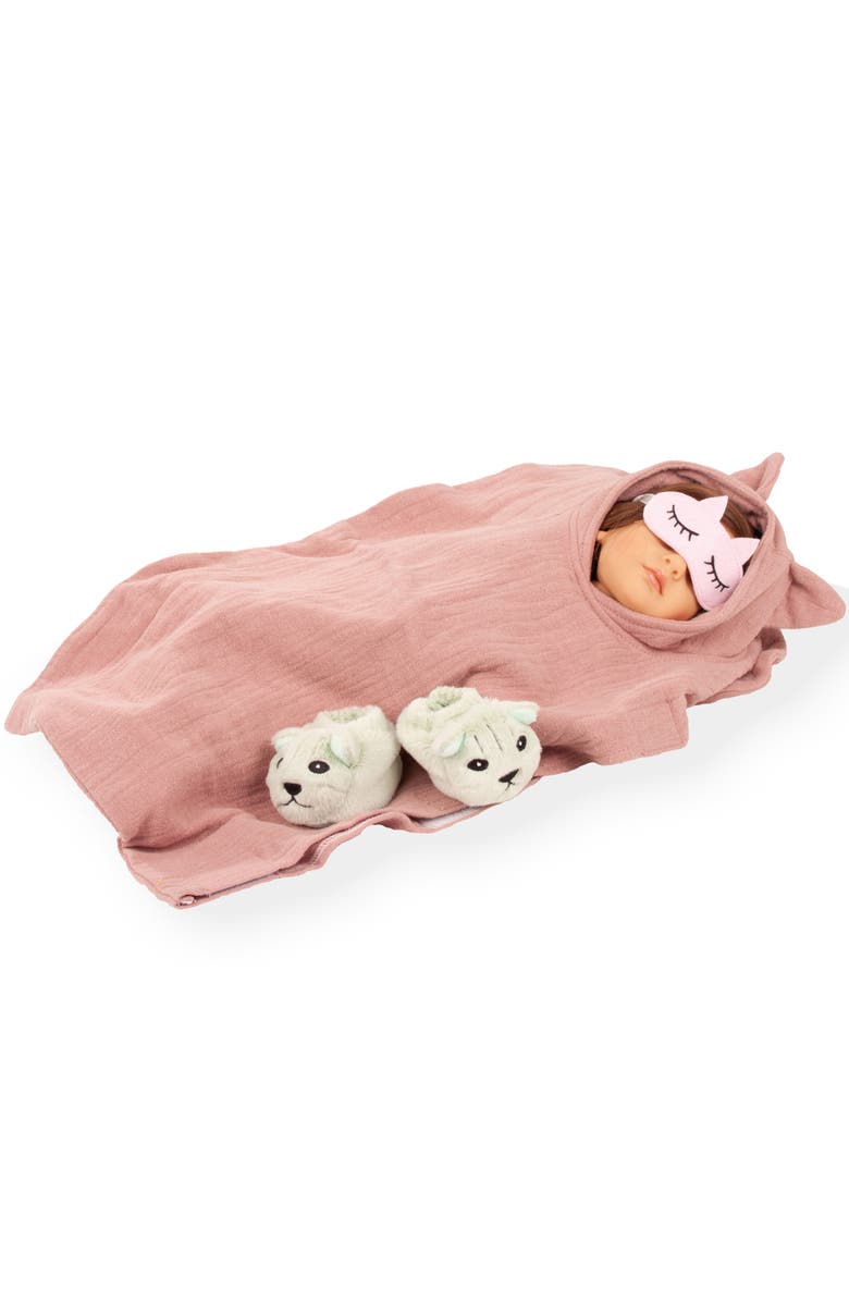 Gotz Little Kidz, Grete PJ Party, 14 Inch Standing Posable Doll, Kids 3+, Alternate, color, Multicolored