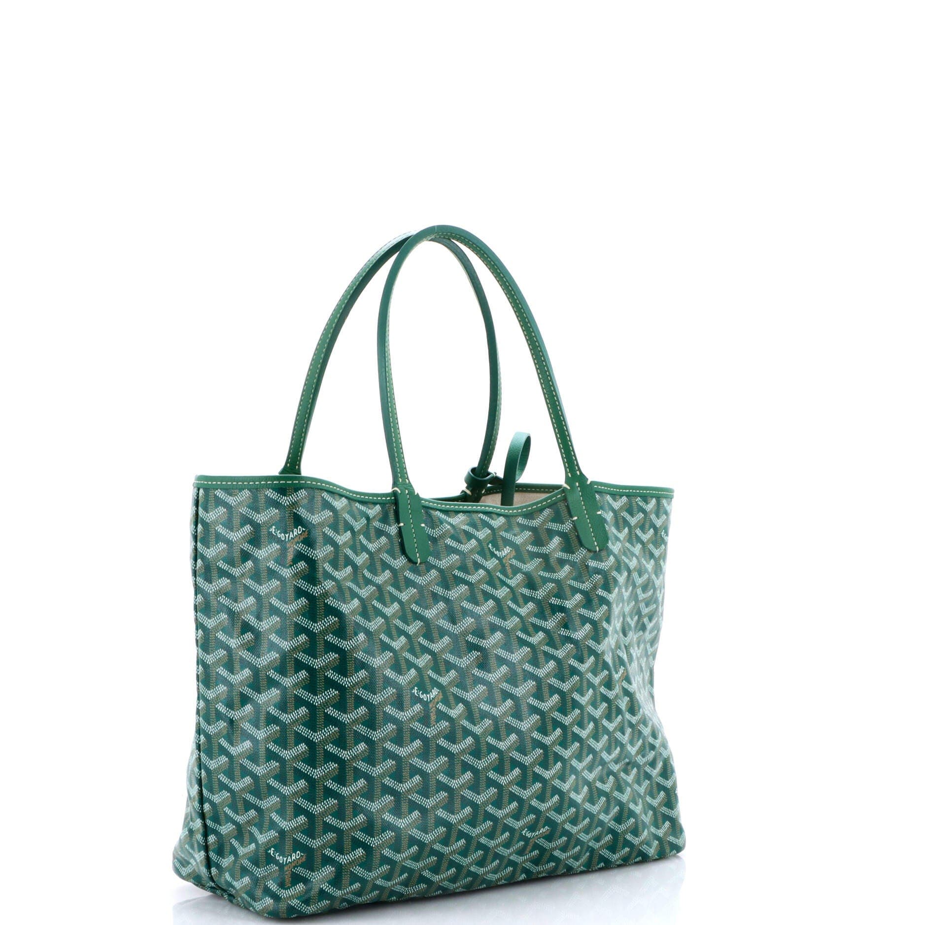 Pre-Owned Goyard Saint Louis Tote Coated Canvas PM, Alternate, color, Green