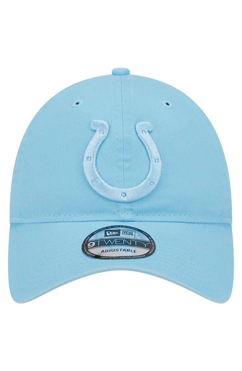 New Era Men's New Era  Light Blue Indianapolis Colts Core Classic 2.0 Brights 9TWENTY Adjustable Hat, Alternate, color, 