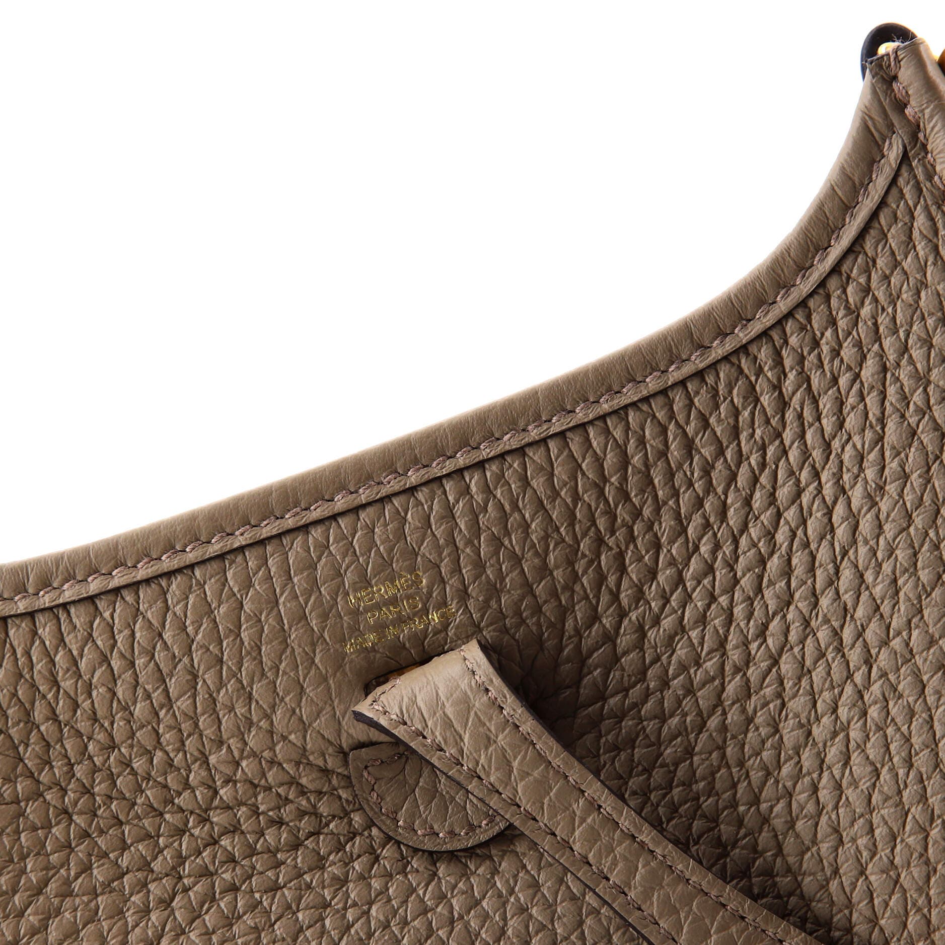Pre-Owned Hermes Evelyne Bag Gen III Clemence TPM, Alternate, color, Beige Marfa