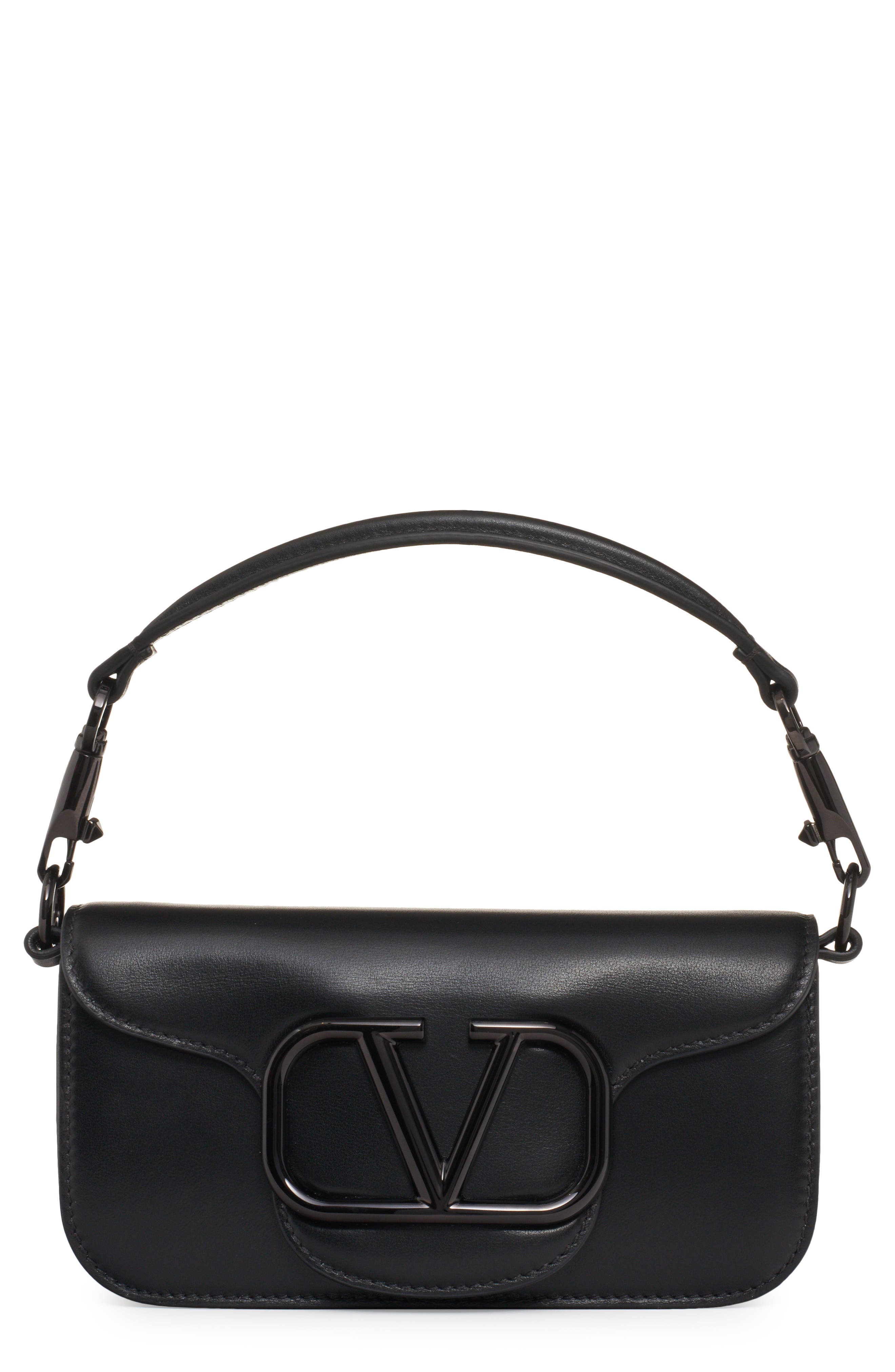 Valentino Garavani VLOGO Signature Leather Shoulder Bag, Main, color, 