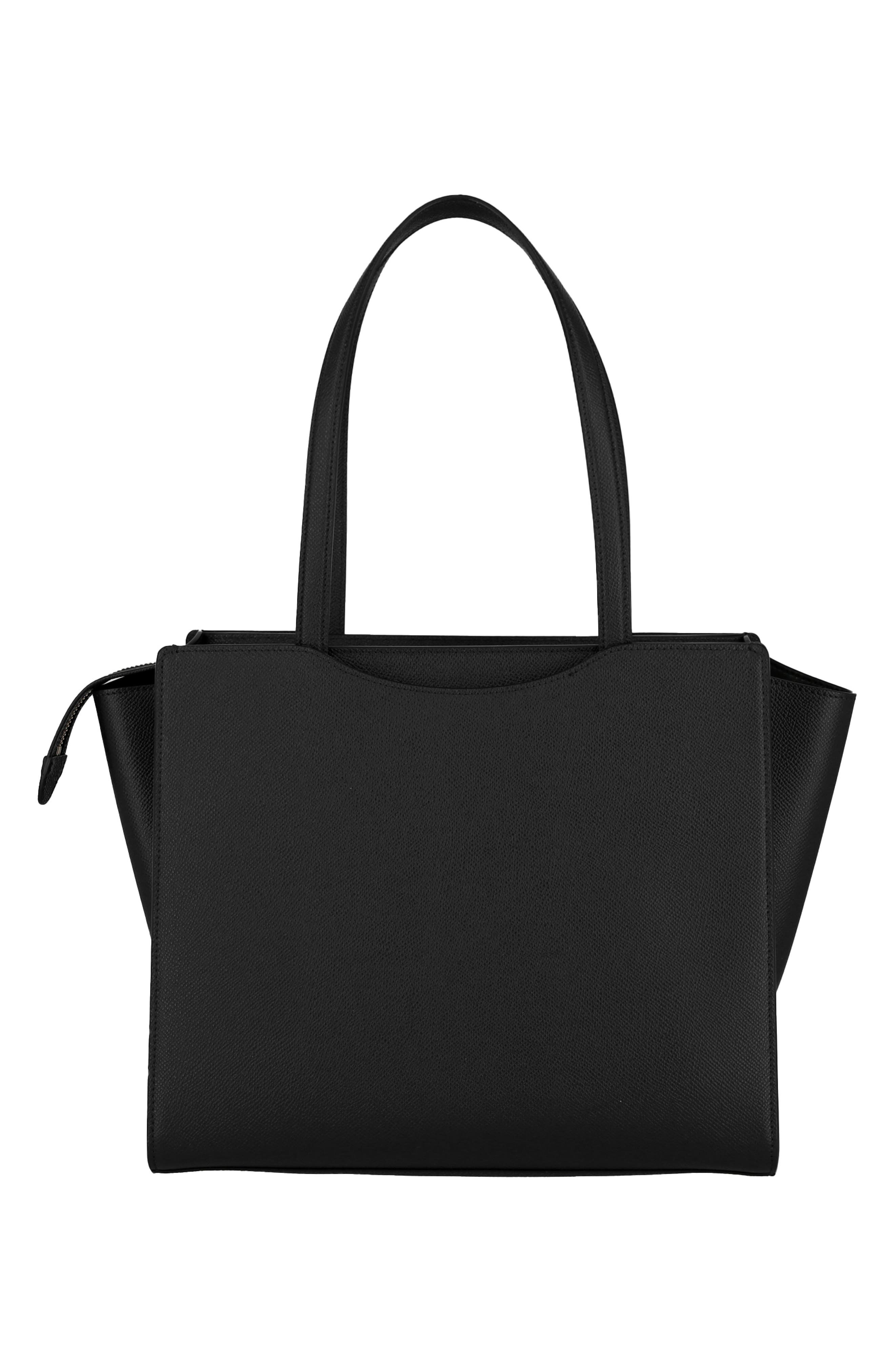 FERRAGAMO Gemini Pebbled Leather Tote, Alternate, color, 