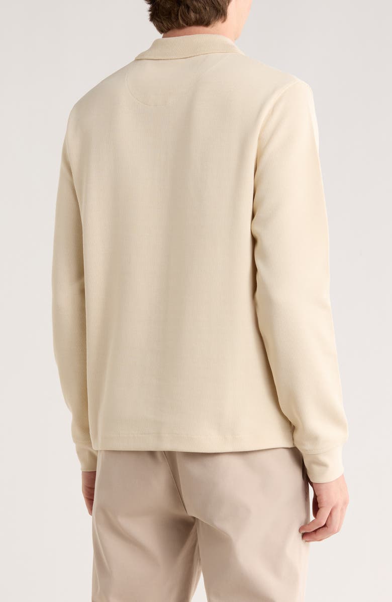 Cactus Man Quarter Zip Long Sleeve Polo, Alternate, color, Oyster