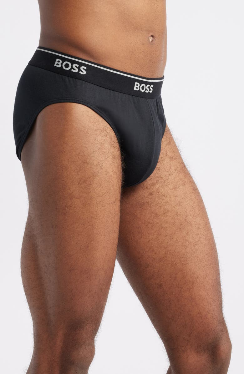 BOSS 3-Pack Assorted Classic Cotton Briefs, Alternate, color, Black