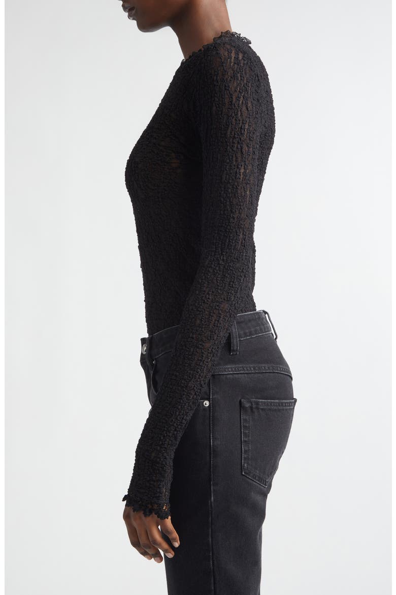 Brany Stretch Lace Top, Alternate, color, BLACK