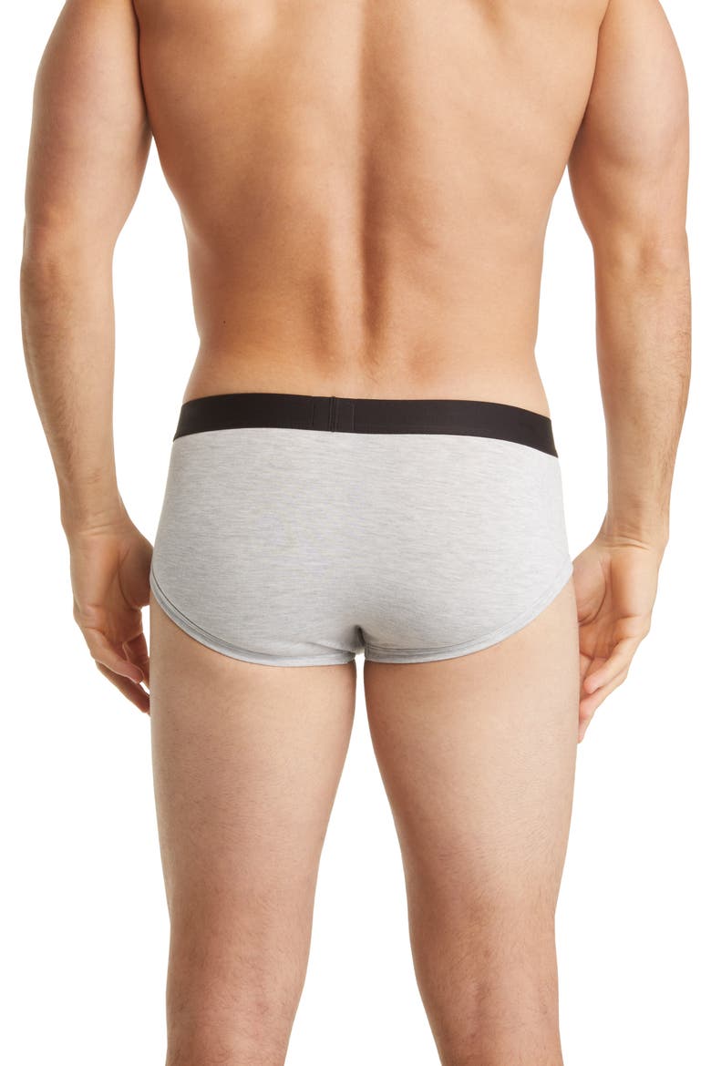 Stretch Briefs, Alternate, color, HEATHER GREY