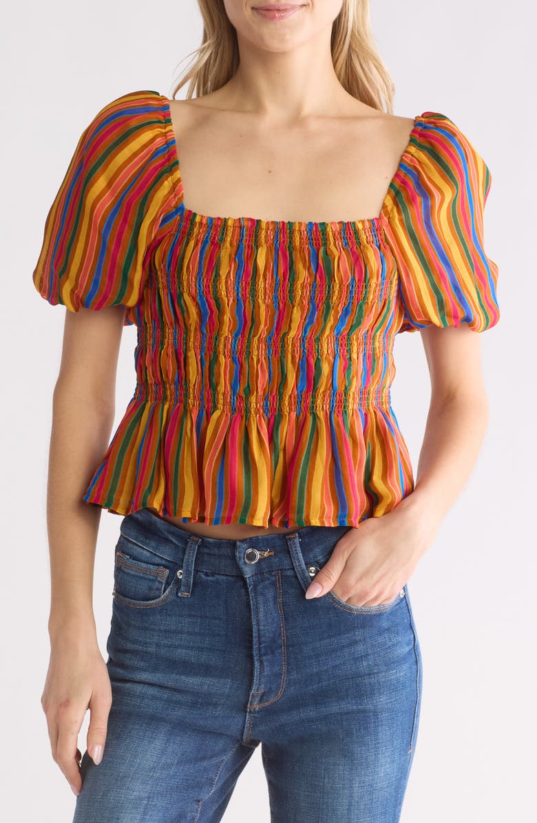 MOTHER The Hey Now Stripe Top, Main, color,