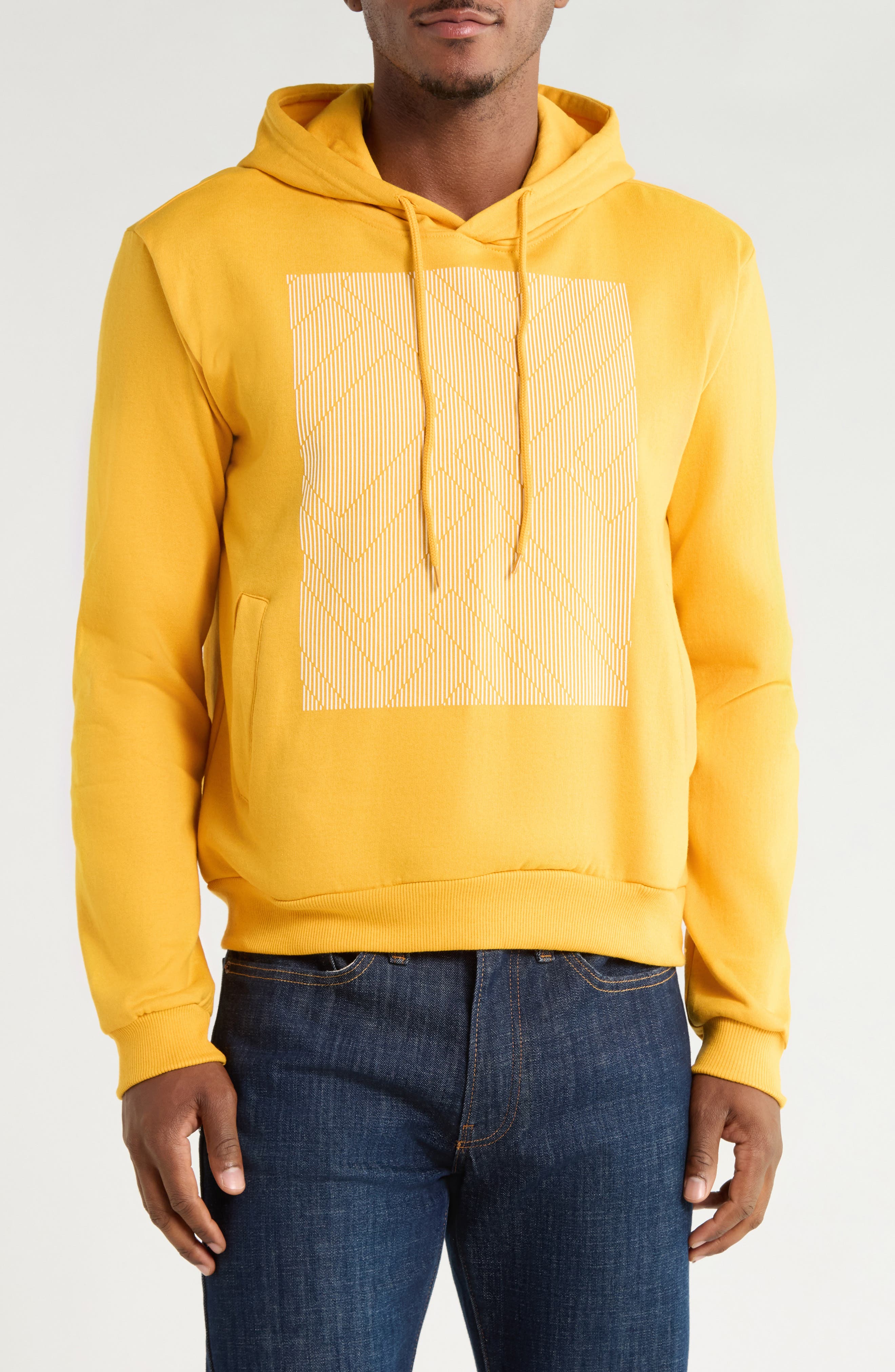 Linear Graphic Pullover Hoodie