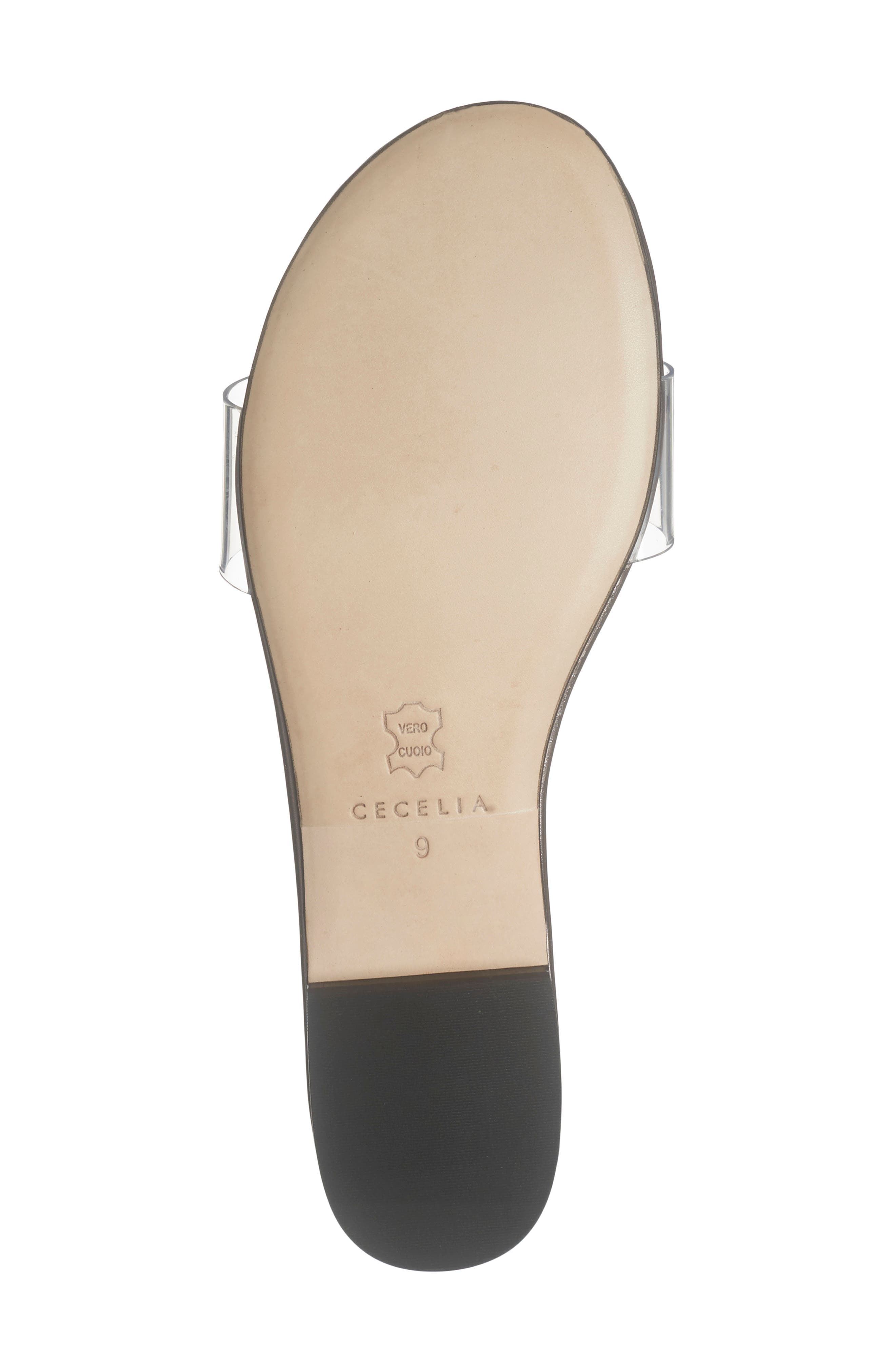 Cecelia New York Phillis Transparent Slide Sandal, Alternate, color, Pewter