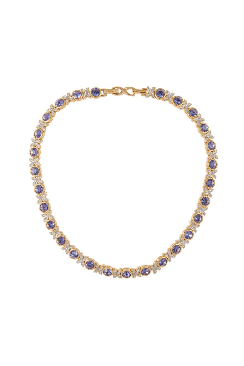 1980s Vintage D'Orlan Faux Amethyst Swarovski Crystal Set, Alternate, color, Amethyst