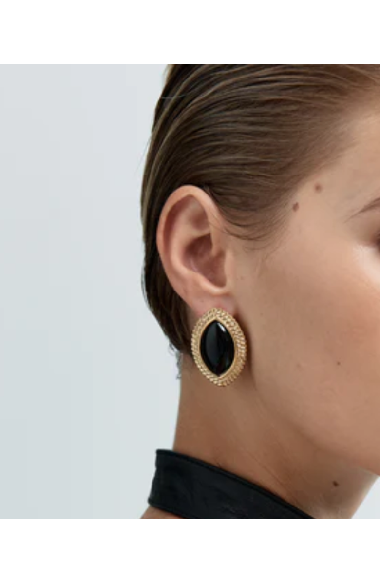 HEAVEN MAYHEM Noir Earrings, Alternate, color, Black